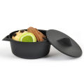 Oval Bowl 2.5 Oz con bandeja rectangular de 15 &quot;